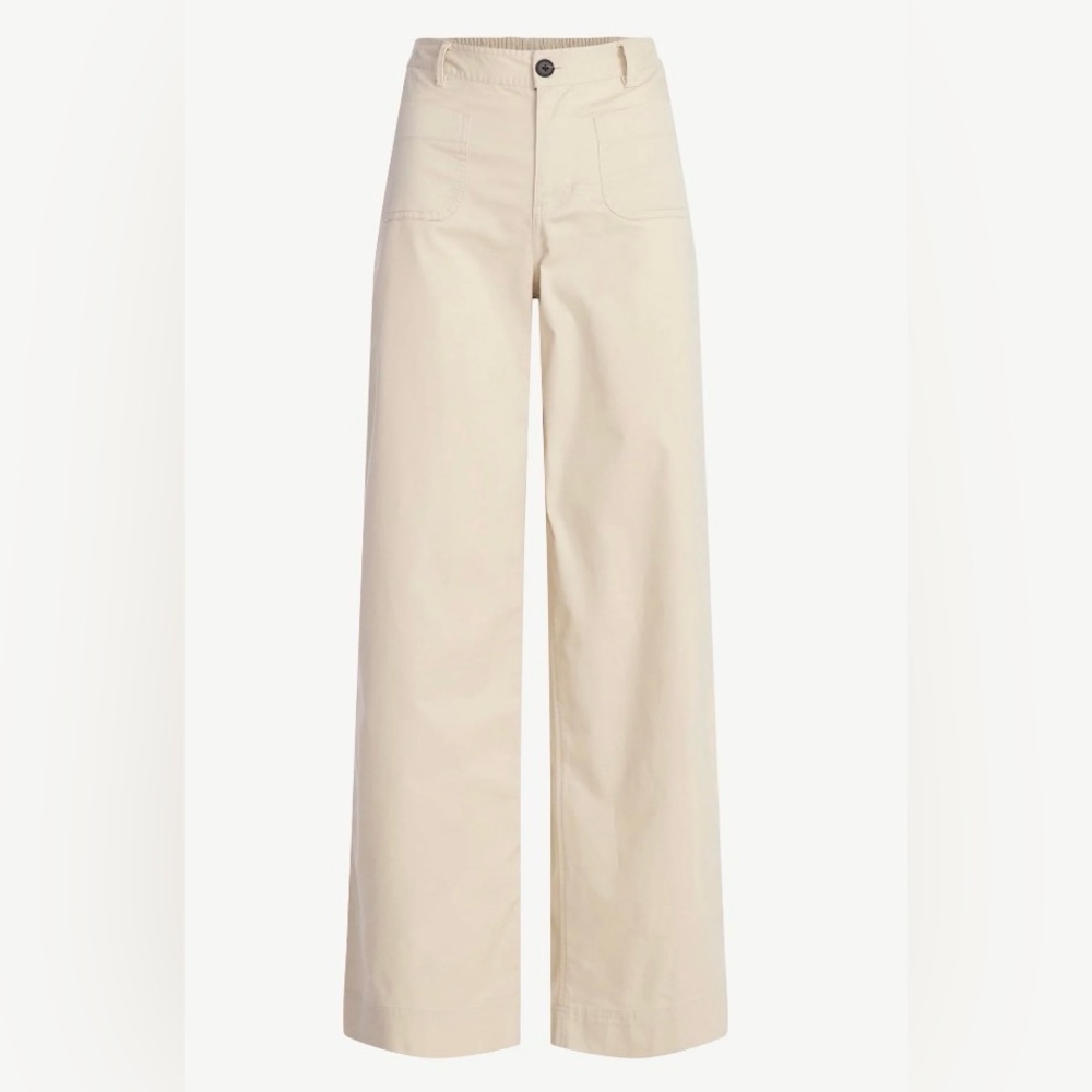 Free Assembly Women's Patch Pocket Wide Leg Pants, 32” Inseam, Sizes XS